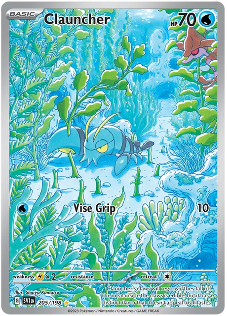 Clauncher Illustration Rare Scarlet & Violet Base Set Pokemon Card Single