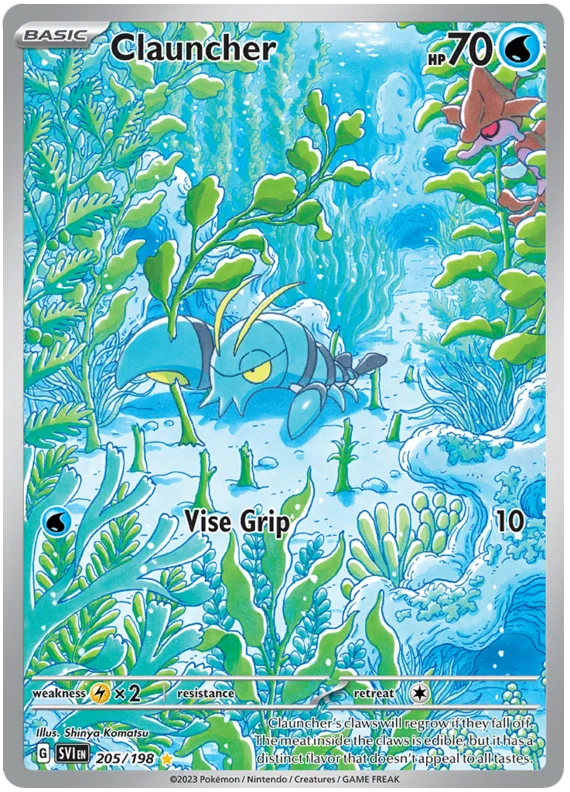 Clauncher Illustration Rare Scarlet & Violet Base Set Pokemon Card Single