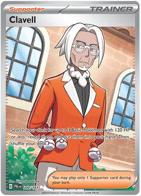 Clavell Full Art Paldea Evolved Single Pokemon Card
