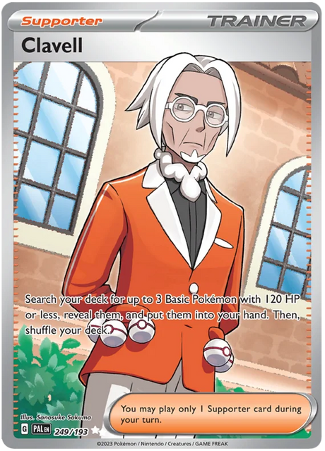 Clavell Full Art Paldea Evolved Single Pokemon Card