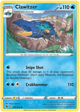 Clawitzer Fusion Strike Pokemon Card Singles 075/264