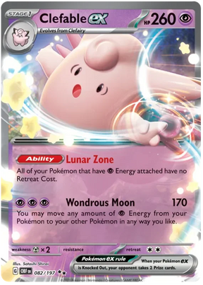 Clefable ex Obsidian Flames Single Pokemon Card