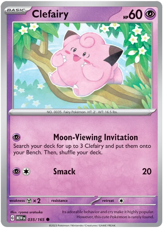 Clefairy 151 Single Pokemon Card
