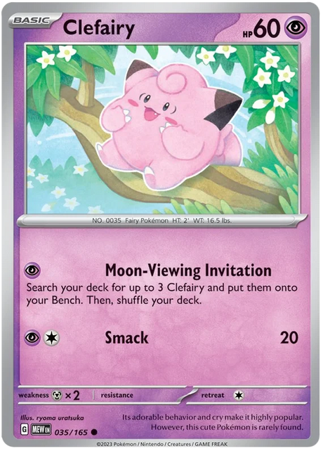 Clefairy 151 Single Pokemon Card