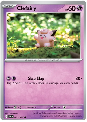 Clefairy Obsidian Flames Single Pokemon Card