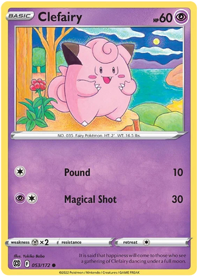 Clefairy Brilliant Stars Pokemon Card Singles 053/172