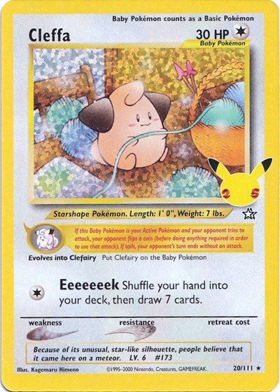 Cleffa Celebrations Classic Collection Pokemon Card Single 20/111