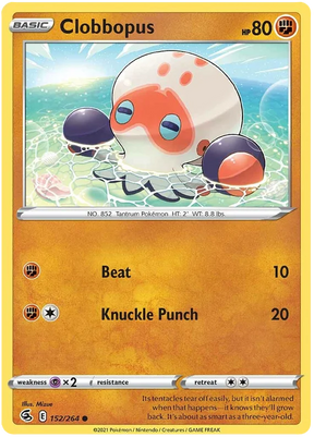 Clobbopus Fusion Strike Pokemon Card Singles 152/264