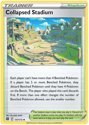 Collapsed Stadium Brilliant Stars Pokemon Card Singles 137/172