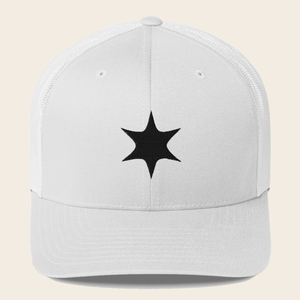 Colorless Type Pokemon 3D Embroidered White with White Mesh Back Trucker Hat Front