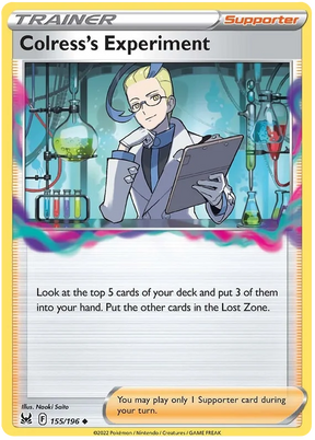 Colress's Experiment Lost Origin Pokemon Single Card 155/196
