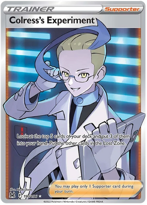 Colress's Experiment (Full Art) Lost Origin Pokemon Single Card 190/196