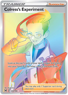 Colress's Experiment (Secret) Lost Origin Pokemon Single Card 205/196