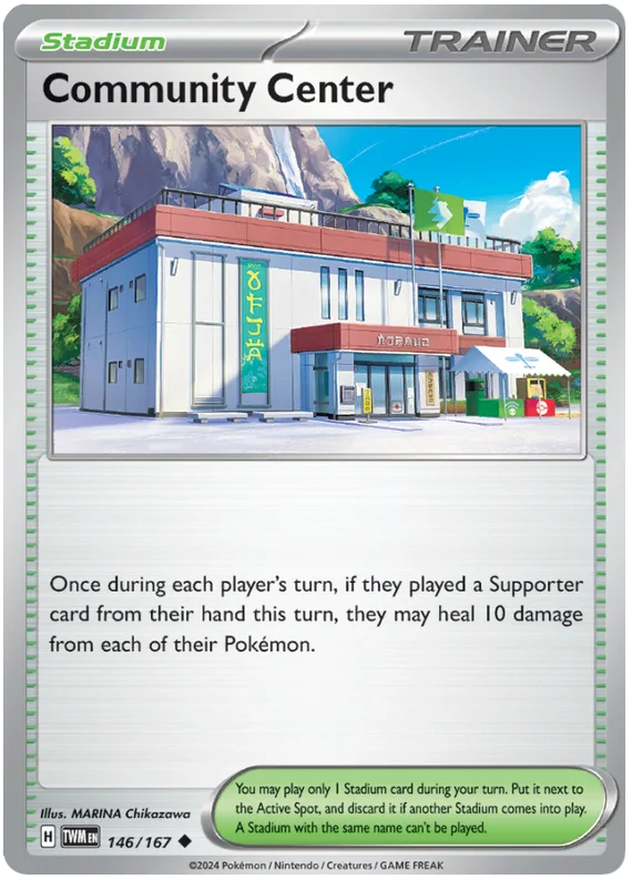 Community Center Twilight Masquerade Pokemon Single 146/167