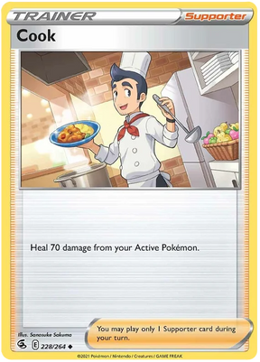 Cook Fusion Strike Pokemon Card Singles 228/264