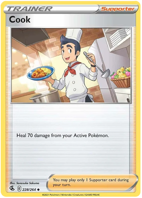 Cook Fusion Strike Pokemon Card Singles 228/264