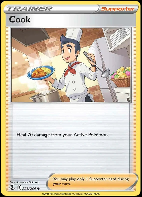 Cook Fusion Strike Pokemon Card Singles 228/264
