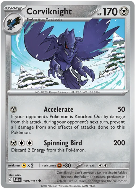 Corviknight Paldea Evolved Single Pokemon Card