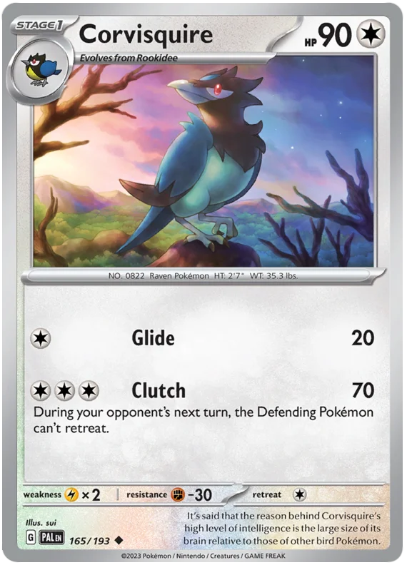Corvisquire Paldea Evolved Single Pokemon Card