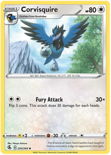 Corvisquire Fusion Strike Pokemon Card Singles 220/264