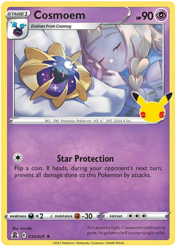 Cosmoem Celebrations Pokemon Card Single 014/025