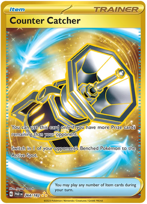 Counter Catcher Gold Paradox Rift Single Pokemon Card 264/182