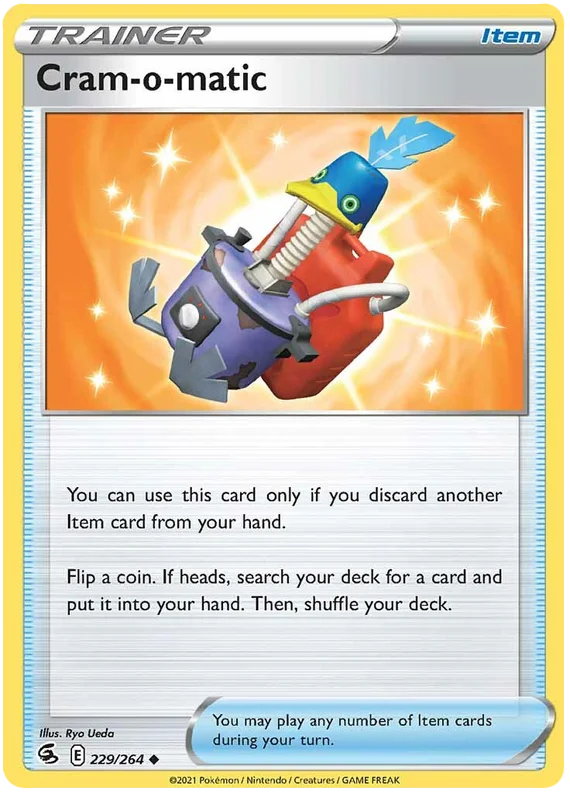 Cram-o-matic Fusion Strike Pokemon Card Singles 229/264
