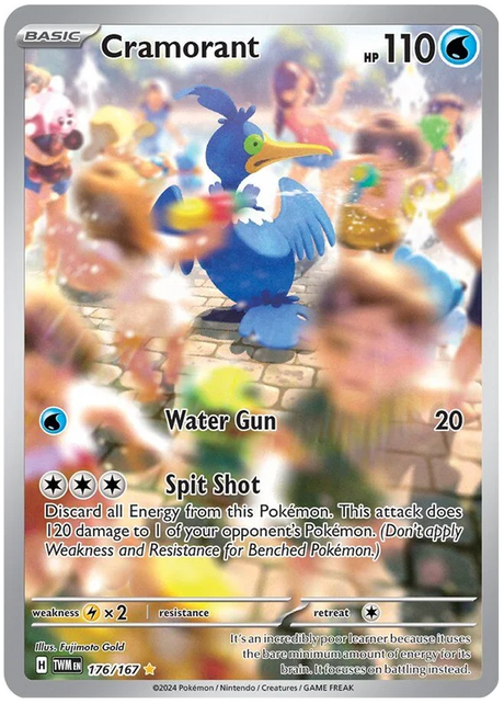 Cramorant (Illustration Rare) Twilight Masquerade Pokemon Single 176/167