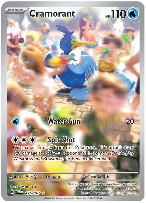 Cramorant (Illustration Rare) Twilight Masquerade Pokemon Single 176/167