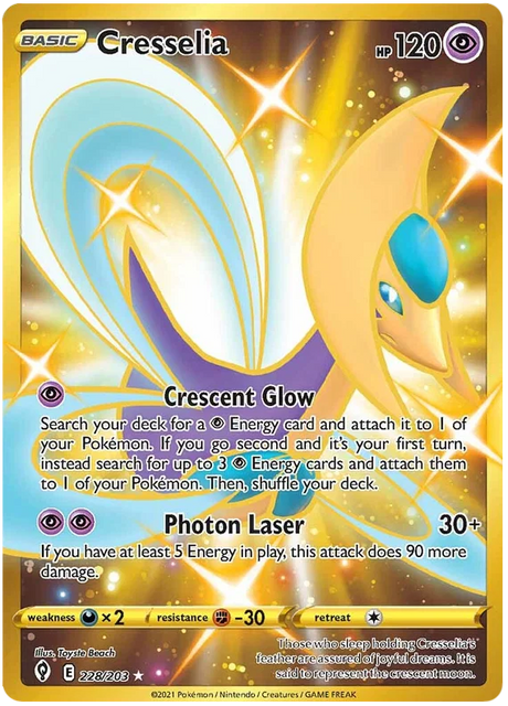 Cresselia (Secret) 228/203 - Pokemon TCG Evolving Skies card