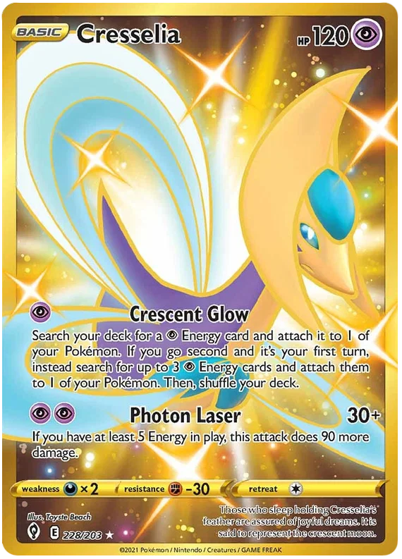 Cresselia (Secret) 228/203 - Pokemon TCG Evolving Skies card