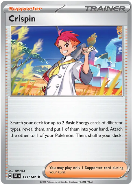 Crispin Stellar Crown Pokemon Single Card 133/142