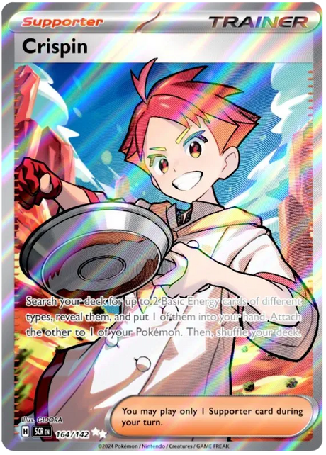 Crispin Ultra Rare Stellar Crown Pokemon Single Card 164/142