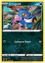 Croagunk Fusion Strike Pokemon Card Singles 165/264