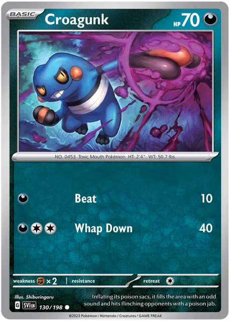 Croagunk Scarlet & Violet Base Set Pokemon Card Single