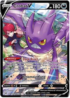 Crobat V Lost Origin Trainer Gallery Pokemon Single Card TG20/TG30
