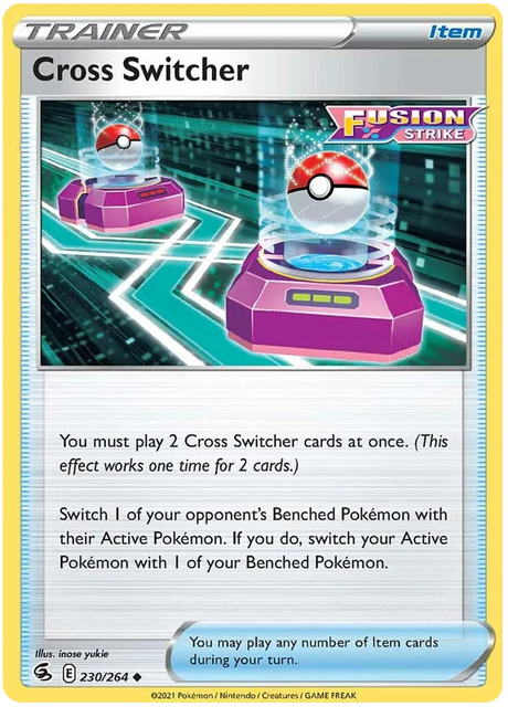 Cross Switcher Fusion Strike Pokemon Card Singles 230/264
