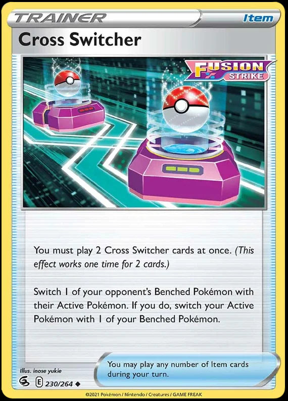 Cross Switcher Fusion Strike Pokemon Card Singles 230/264