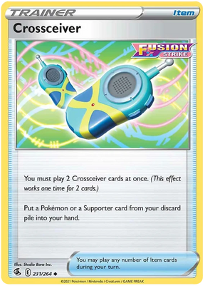Crosseiver Fusion Strike Pokemon Card Singles 231/264