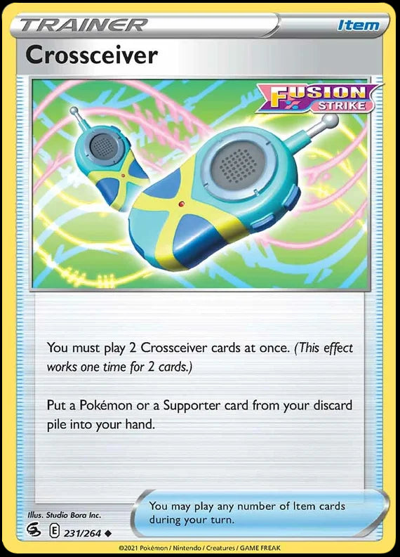 Crosseiver Fusion Strike Pokemon Card Singles 231/264