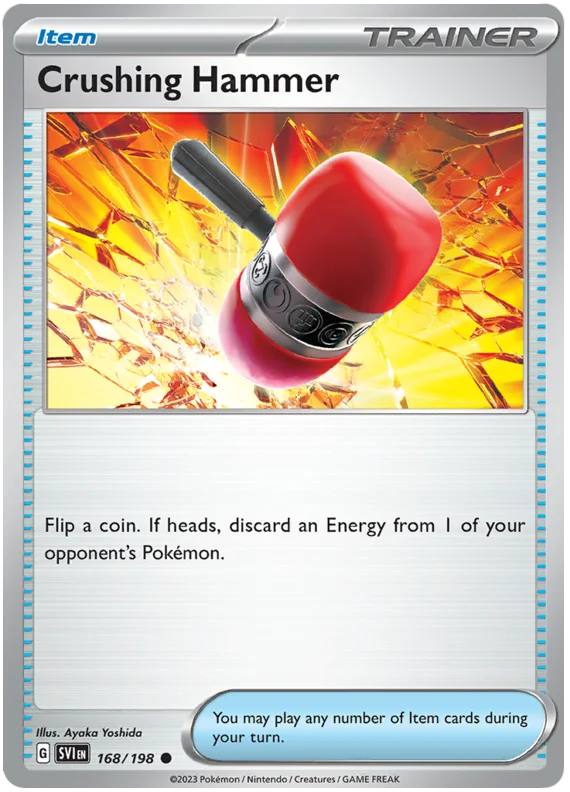 Crushing Hammer Scarlet & Violet Base Set Pokemon Card Single