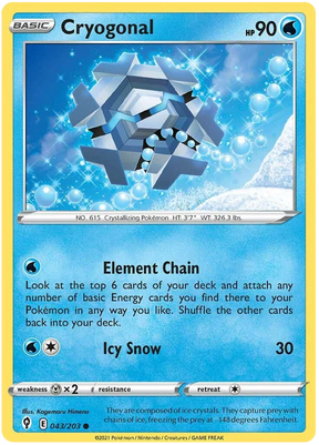 Cryogonal 043/203 - Pokemon TCG Evolving Skies card