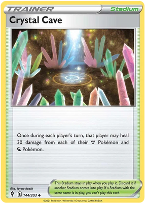 Crystal Cave 144/203 - Pokemon TCG Evolving Skies card