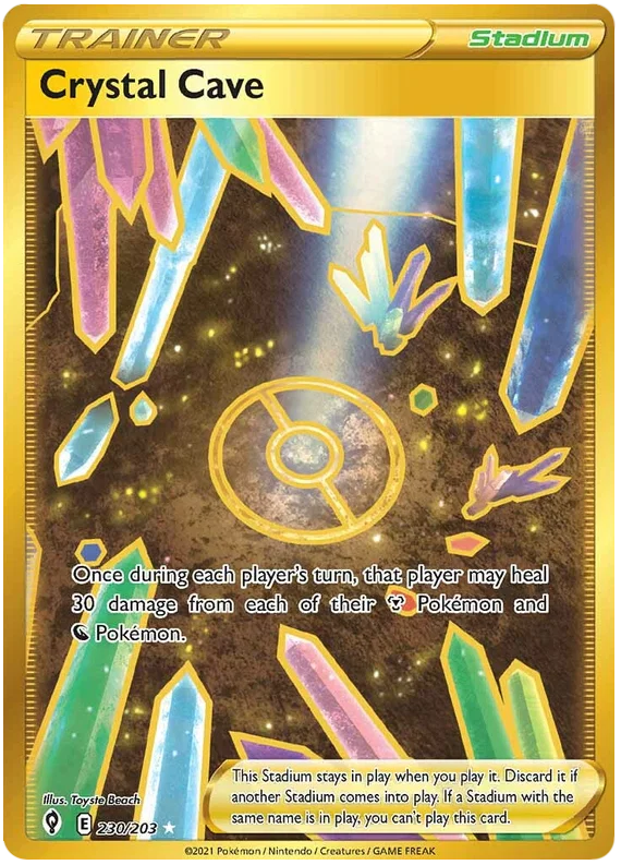 Crystal Cave (Secret) 230/203 - Pokemon TCG Evolving Skies card