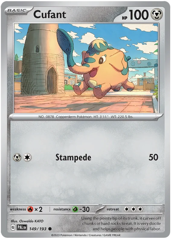 Cufant Paldea Evolved Single Pokemon Card