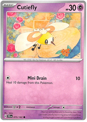 Cutiefly Temporal Forces Pokemon Single 075/162