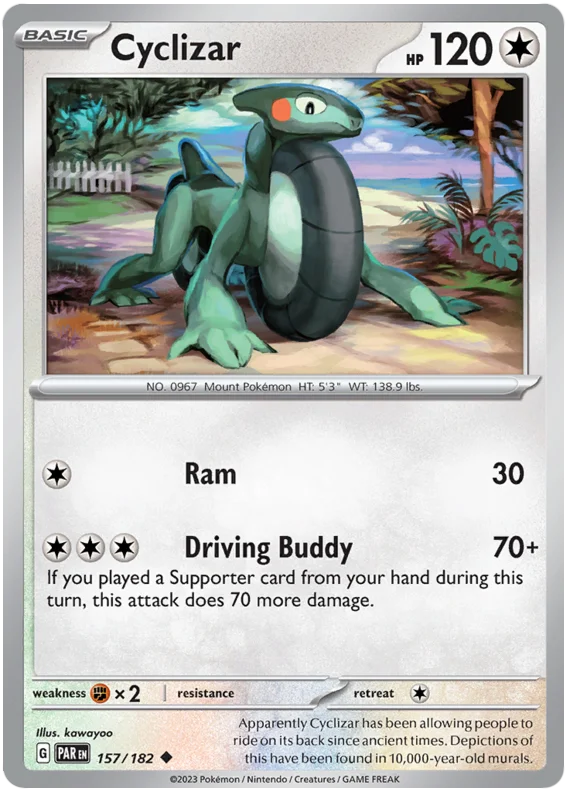 Cyclizar Paradox Rift Single Pokemon Card 157/182