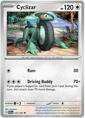 Cyclizar Paradox Rift Single Pokemon Card 157/182