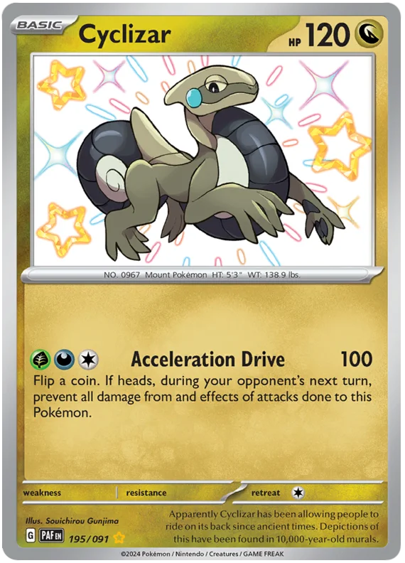 Cyclizar Paldean Fates Pokemon Card Single 195/091