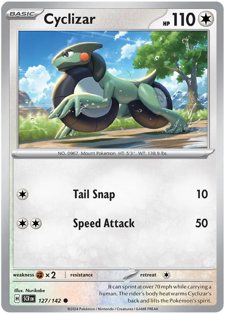 Cyclizar Stellar Crown Pokemon Single Card 127/142